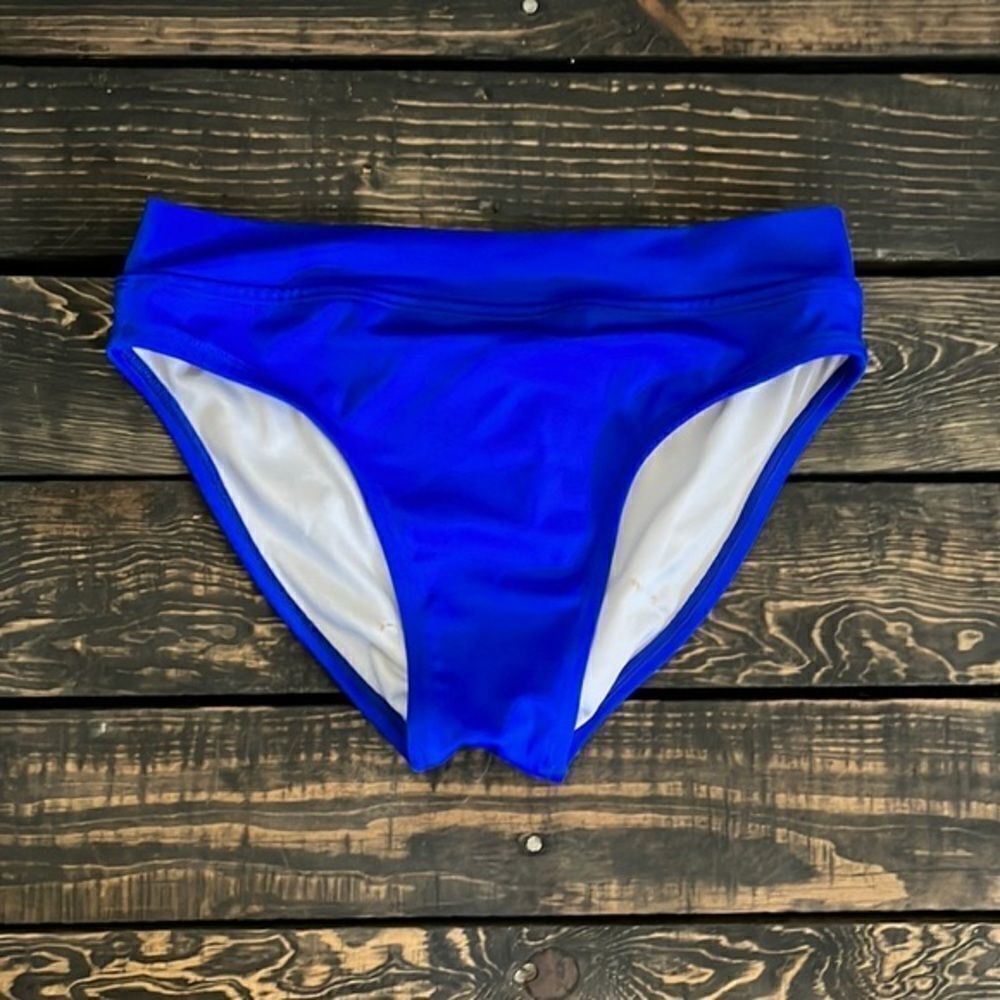 Kechika scrunch blue bikini bottom